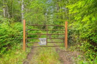 gate - gate is on the subject property