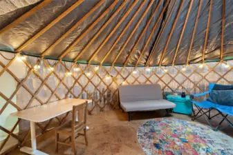 Inside Yurt 1