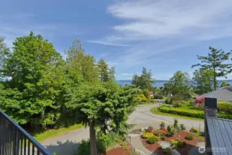 View from the upstairs balcony