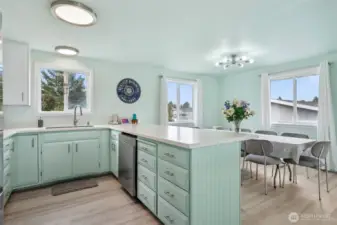Recent lighting and appliance upgrades.