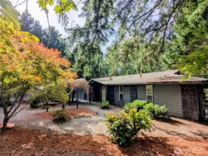 The view from the front is deceptive; there is a lot of house and yard not visible from the street.