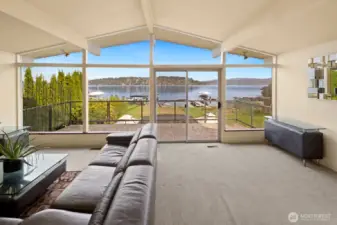 Living Room-Expansive Lake Views