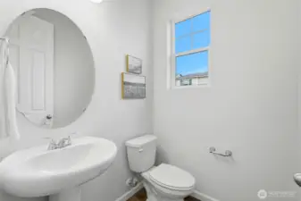 Half-bath of main floor entry