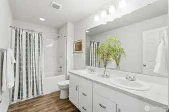 Full bathroom on 2nd level