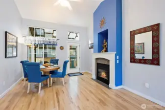 Family Room w/ gas fireplace or large dining area