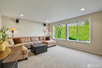 Main level media rec room.