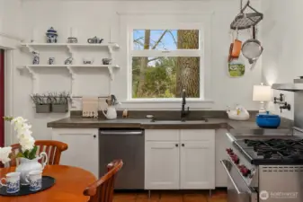 Main house kitchen with Wold range