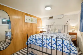 Lower-level bedroom.