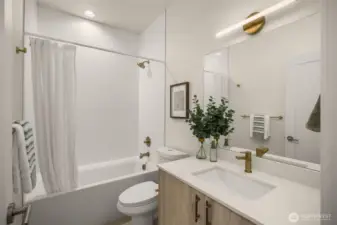 Full bath on the 1st floor.