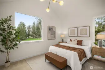 Spacious primary suite on the 3rd floor.