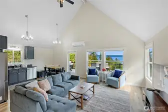 Bright lofted main space