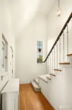 Tall Ceilings and Oak Flooring Throughout the House.