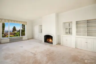 Incredible Panoramic Views from the Living and Dining Rooms. Oak Flooring Underneath the Carpet.