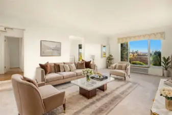 Virtual Staged View of Living Room and its amazing views