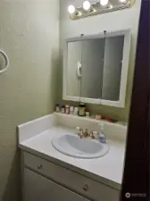 Vanity/sink in half bath