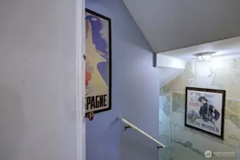 Stair case down to ground level