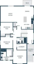 Image is a rendering. Photographs are for illustrative purposes only. Features, finishes, interior/exterior colors, landscaping and floorplan shown may vary from actual homes built.