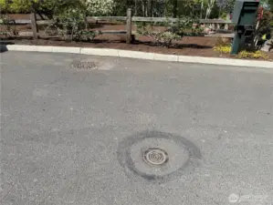 Sewer and water connection in street near entry road to property to connect to.  Power is already on the property