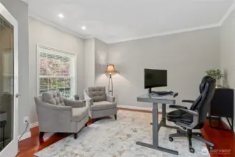 Den or Home office with double door access