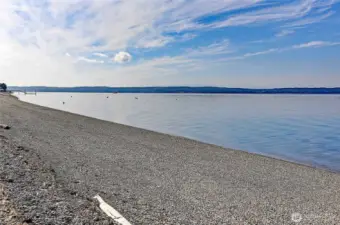 Madrona beach sunset is just steps away with deeded access.
