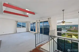 Large living room with panoramic views