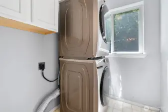 Laundry room on main level.