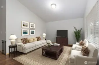 This is the front room off the entry "VIRTUALLY STAGED"