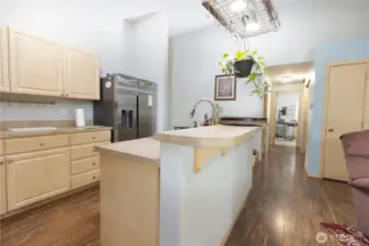 Open concept kitchen