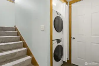 Full sized stack laundry here.