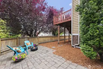 Enjoy the patio or add raised beds.