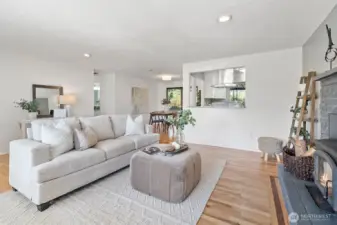 living room looking into dining room