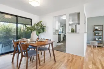 dining, backyard access/open to kitchen