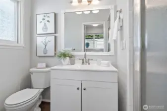3/4 bath at back home just below 4th bedroom