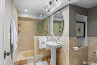 Lower level 3/4 bath