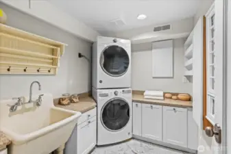 Lower level laundry