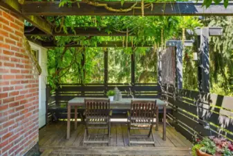 seating area on deck