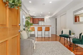 Open floorpan with tons of light