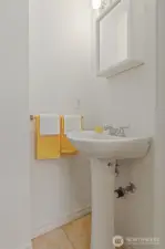 Main floor powder room