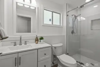 Lower level bathroom