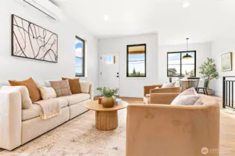 Notice all of the windows bringing in lots of natural light!