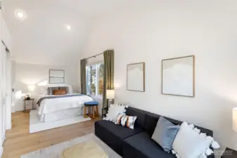 Another view of the 2nd upper bedroom with new windows and new engineered hardwood flooring.