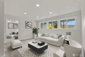 Virtually staged to show an example of how the space could be used.