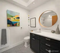 Guest Full Bath on main floor