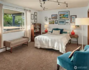 Enjoy your view from this west facing lower bedroom