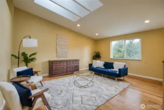 Family room on upper floor