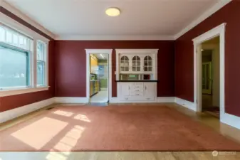 Formal Dining Room off of the living room