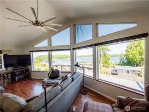 WATCH TV...OR ENJOY THIS ALMOST 180 VIEW...HMMM...I'LL TAKE THE VIEW