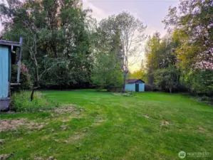 Beautiful lawn that wraps around the home.