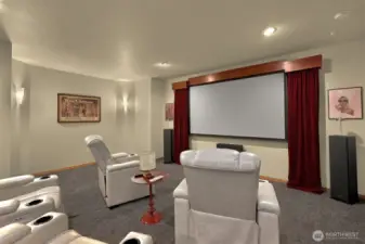 Private home theater.