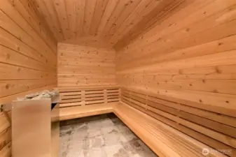 Your own personal built in sauna.